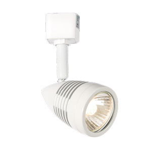 240V White Acorn Track Spot