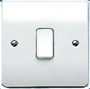 10A 1G Sp 2 Way Plateswitch