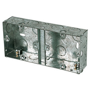 Dual 1 Gang Knock Out Box 25mm