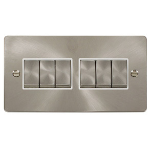 Ingot 10Ax 6 Gang 2 Way Switch