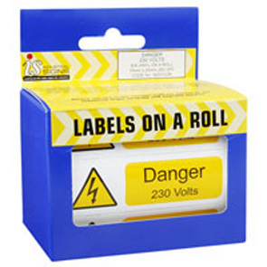 Danger 230V S/A Vinyl Roll 250