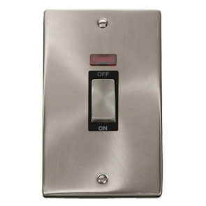 Ingot 2 Gang 45A DP Switch With Neon