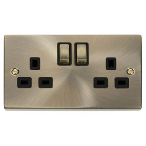 2 Gang 13A DP Ingot Switched Socket Outlet