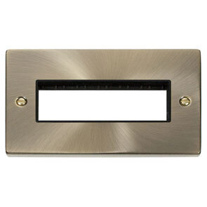 2 Gang Plate 6 In-Line Aperture