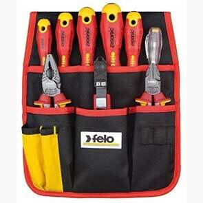Felo 9 Piece Apprentice Kit Comprising 5 Ergo Screwdrivers Side Cutter