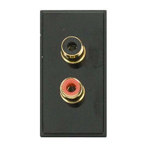 Rca/Phono X 2 Outlet – Black