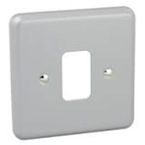 1 Gang Grid Front Plate Metal