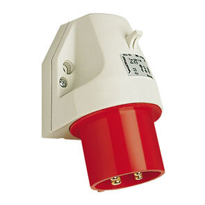 32A 4Pin Appliance Inlet Red 415V