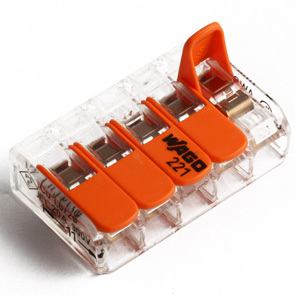 4.0mm2 Lever Connector 5 Pole 32A Box 25