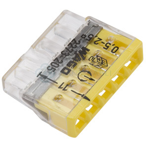 Mini 2.5mm2 Push Wire Connector 5 Pole Box Box Of 100