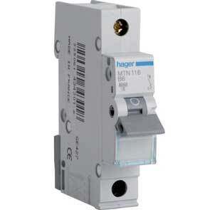 Hager MT MCB Sp 16A B Type