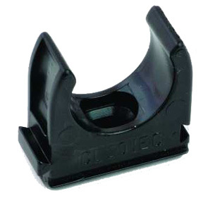 PVC Conduit 25mm Spring ClIP Black