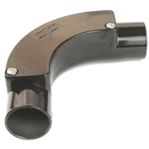 PVC Conduit 25mm Inspection Bends Black