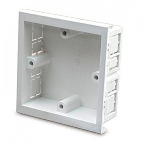 PVC Trunking One Gang Outlet Boxes For Dado Trunking