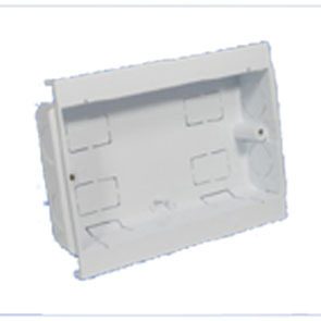 PVC Trunking Twin Gang Outlet Boxes For Dado Trunking
