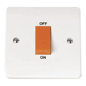 45A 1 Gang Single Cooker Switch