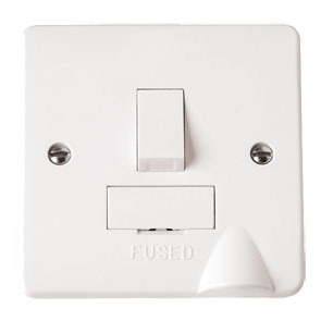 13A Fused Connection Unit DP Switched + Flex O/Let