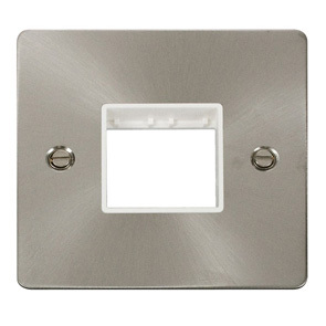 1 Gang Plate Twin Switch Aperture