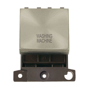 Washing Machine 20A DP Switch Satin Chrome