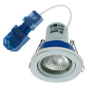 240V 50W IP65 Downlighter Housing With Flow Connector Requires Bezel