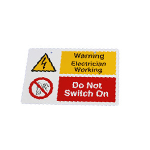 Do Not Switch On Electrician Working