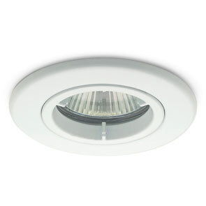 White Fixed GU10 Downlight Flameguard IP20