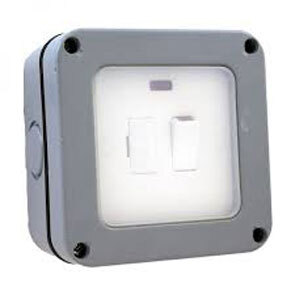 Weatherproof 13 Amp Fused Spur With Neon