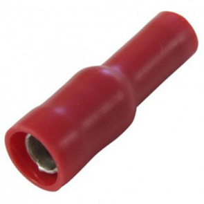 Pre Ins Terminal Red Female Bullet 4mm