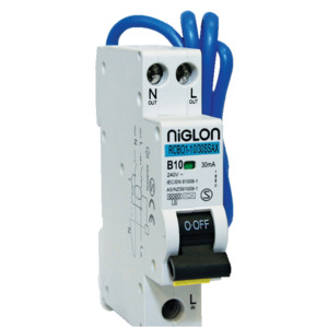 20A RCBO, B Curve Space Saver Type A 1P+N