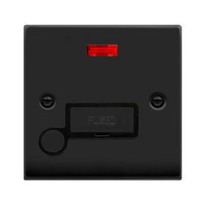 Connection Unit, Ingot c/w Flex Outlet & Neon, Black Insert Victorian