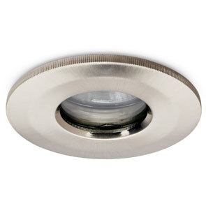Brushed Nickel IP65 GU10 Flameguard Downlight